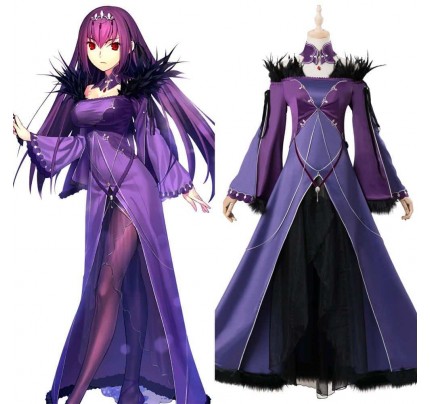 Anime Fate Grand Orde Fate Go Fate Grand Order FGO Fate Go Scathach Skadi Cosplay Dress Costume