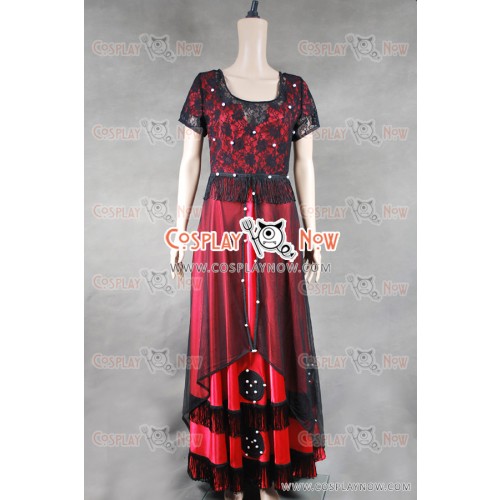 Titanic Cosplay Rose Costume Red Dress