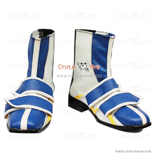 Blue and White Kingdom Hearts Riku Cosplay Shoes Boots