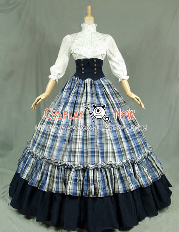 tartan ball gown