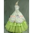 Victorian Civil War Ball Gown Prom Reenactment Clothing Steampunk Green Lolita Dress Costume