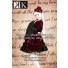 K Cosplay Anna Kushina Costume Red Black Dress