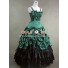 Southern Belle Lolita Ball Gown Prom Green Satin Dress