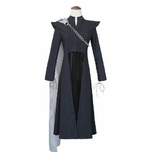 Game of Thrones Cosplay Daenerys Targaryen Costume Black Dress