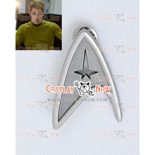 Star Trek Cosplay Silver Voyager Command Brooch Badge