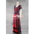 Titanic Cosplay Rose Costume Red Dress