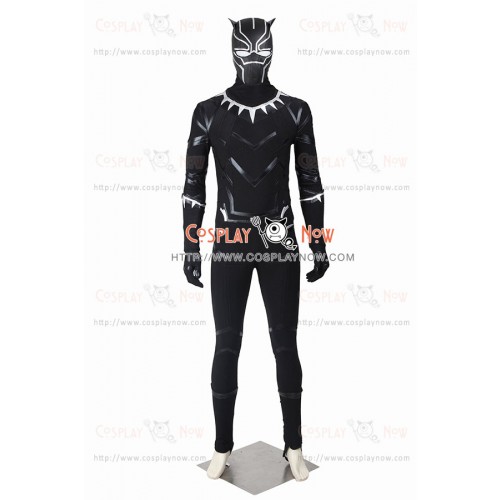 Captain America 3 Black Panther Cosplay Costume