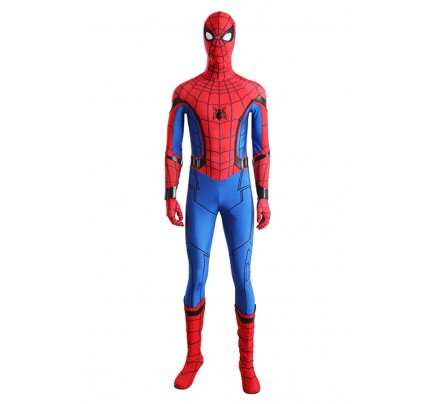 Spider Man Homecoming Peter Parker Cosplay Costume Jumpsuit