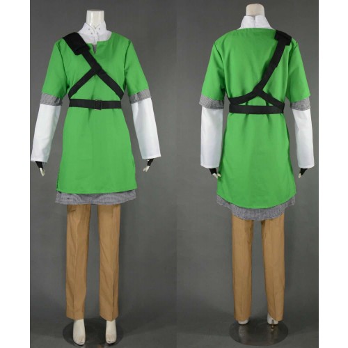 The Legend Of Zelda Skyward Sword Link Cosplay Costume