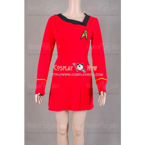 Star Trek Costume TOS The Female Duty Uniform Red Dress