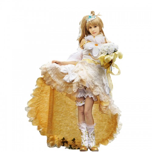 Love Live LoveLive Minami Kotori Cosplay Costume White Dress