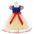 Snow White Cosplay Costume Puff Ball Skirt Princess Dress for Children