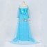 Frozen Cosplay Princess Elsa Costume Blue Dress