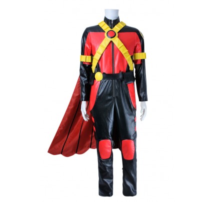 Young Justice Red Robin Tim Drake Cosplay Costume