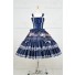 Lolita Dress Sweet Lolita Gothic Punk Jumper Skirt Navy Blue Sailor Cosplay Costume