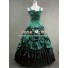 Southern Belle Lolita Ball Gown Prom Green Satin Dress