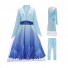 Frozen Cosplay Princess Elsa Costume Fairy Tale Cute Blue Dress for Children