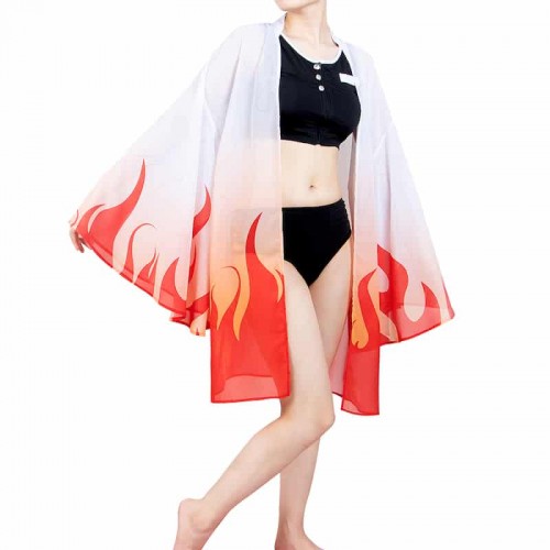 Demon Slayer Kyojuro Rengoku Swim Cosplay Costume