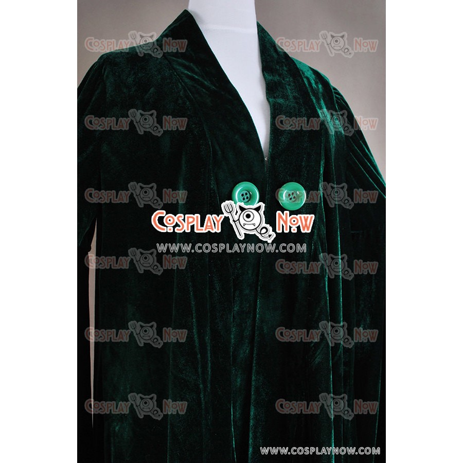 Professor Minerva McGonagall Dark Green Costume Coat Harry Potter Cosplay Robe M