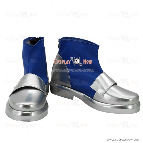 Fate Stay Night Lancer Silver & Blue Cosplay Shoes