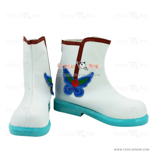 Hoozuki no Reitetsu Hakutaku Cosplay Boots With Embroidery