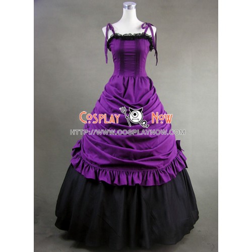 Southern Belle Civil War Ball Gown Dress Prom Purple Dress