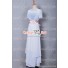 Titanic Rose Cosplay Costume White Dress