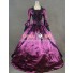Marie Antoinette Victorian Gothic Ball Gown Purple Wedding Dress Costume