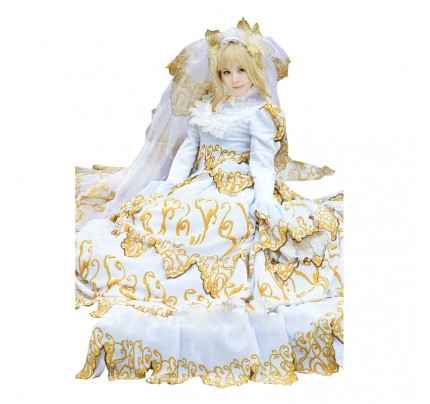 Tsubasa: Reservoir Chronicle Sakura Cosplay Costume Wedding Dress