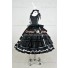 Lolita Dress Gothic Punk Lolita Black Frill Cosplay Costume