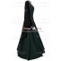 Carnival Renaissance Medieval Hermia Dark Green-Black Dress Robe