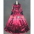 Marie Antoinette Victorian Ball Gown Cosplay Red Wedding Dress