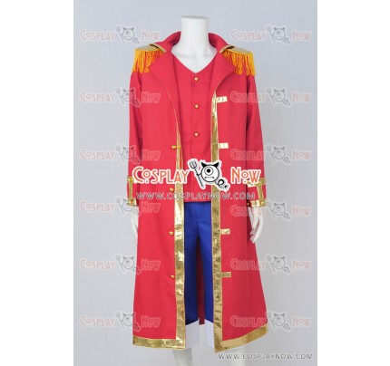 One Piece Cosplay Monkey D Luffy Red Costume