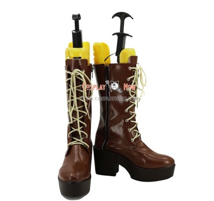 Persona 5 Cosplay Shoes Ann Takamaki Brown Boots