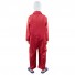 US Cosplay Costume Red Jumpsuit Full Set