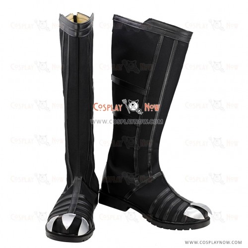 Marvel Captain America: Civil War Black Panther T'Challa Black Shoes Cosplay Boots