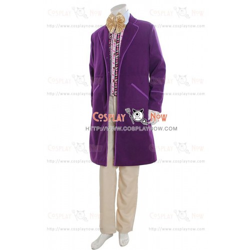 Willy Wonka Costume For Charlie And The Chocolate Factory Cosplay