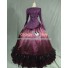 Civil War Victorian Corduroy Gown Reenactment Stage Purple Lolita Dress Costume