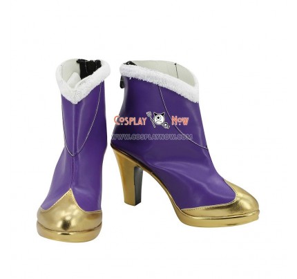 League of Legends LOL Lunar Wraith Caitlyn the Sheriff of Piltover Purple Cosplay Shoes