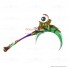 World of Warcraft Scythe of Elune Lunarcall Green Cosplay Props for Halloween