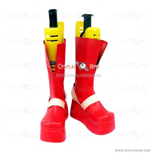 Gurren Lagann Cosplay Shoes Viral Red Boots