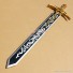 GARO Dougai Ryuga Sword with Sheath Golden Color PVC Replica Cosplay Props