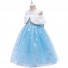 Frozen Cosplay Princess Costume Sleeveless White Girl Dress Bow for Children