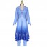 Frozen II Cosplay Princess Elsa Costume Blue Dress