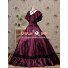 Southern Belle Edwardian Victorian Satin Gown Reenactment Lolita Dress Costume