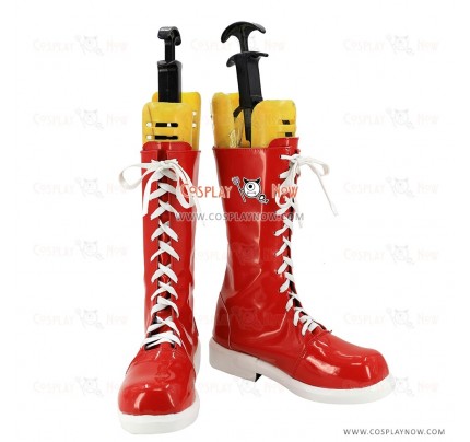 Persona 5:Dancing Star Night Cosplay Shoes Goro Akechi Dancing All Night DLC Red Boots