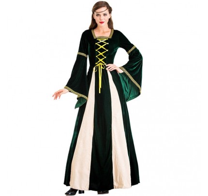 Retro Royal Princess Cosplay Queen Costume Stage Dress