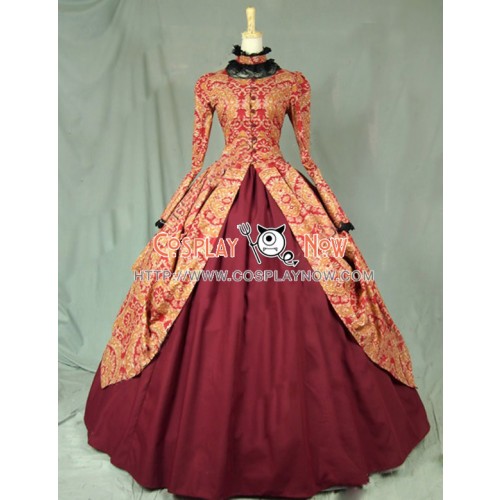 Victorian Gothic Formal Ball Gown Reenactment Clothing Stage Lolita Dress Costume