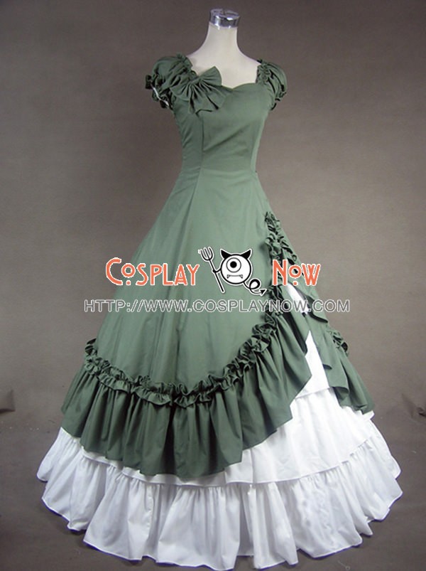 green southern belle dress