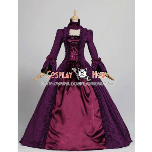 Victorian Gothic Brocade Ball Gown Reenactment Stage Lolita Dress Costume